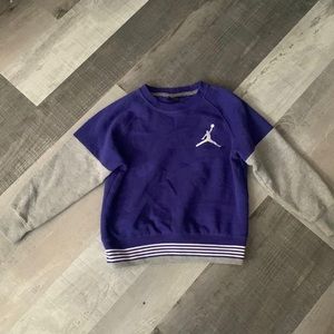 Nike Jordan basketball purple and grey Crewneck